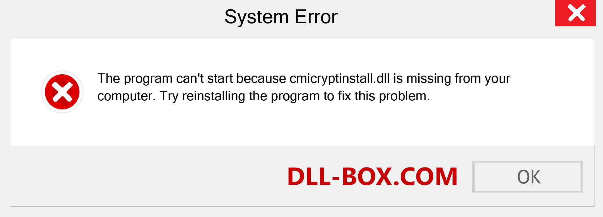  cmicryptinstall.dll file is missing?. Download for Windows 7, 8, 10 - Fix  cmicryptinstall dll Missing Error on Windows, photos, images